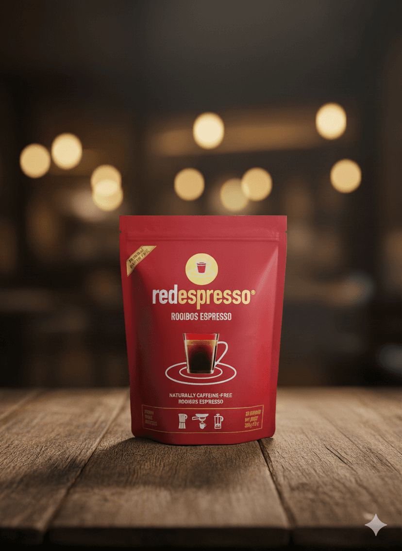 Red espresso 250g pouch — rooibos ground for espresso
