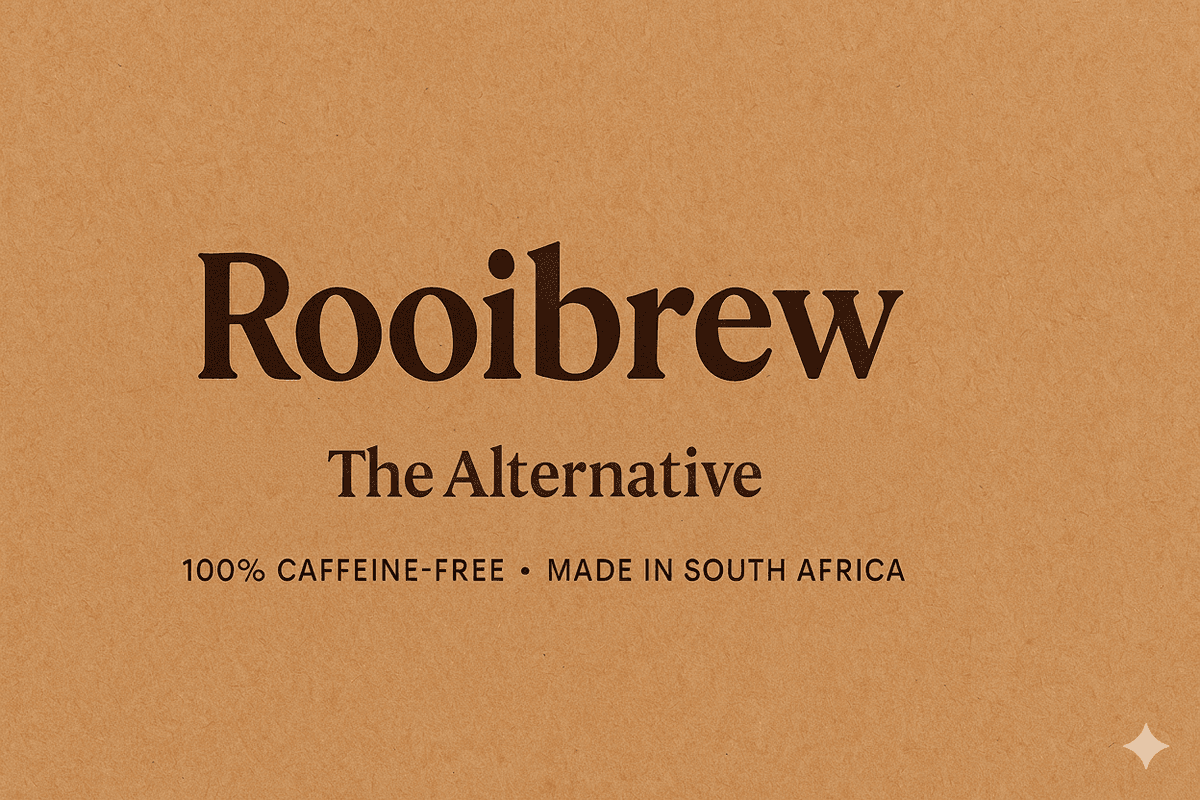 Rooibrew — The Alternative. 100% caffeine-free, made in South Africa.